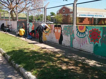 Mural en Radio Nacional Resistencia