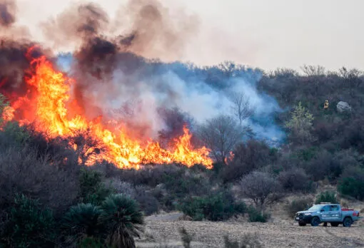 Incendios en Córdoba: hay cuatro focos activos en la provincia