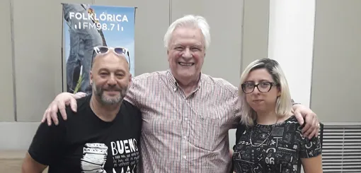 Héctor Larrea recibió a Cucuza Castiello