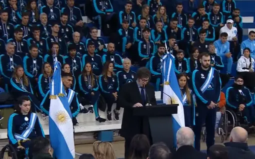 Javier Milei saludó a los deportistas que representarán a la Argentina en los Juegos Olímpicos