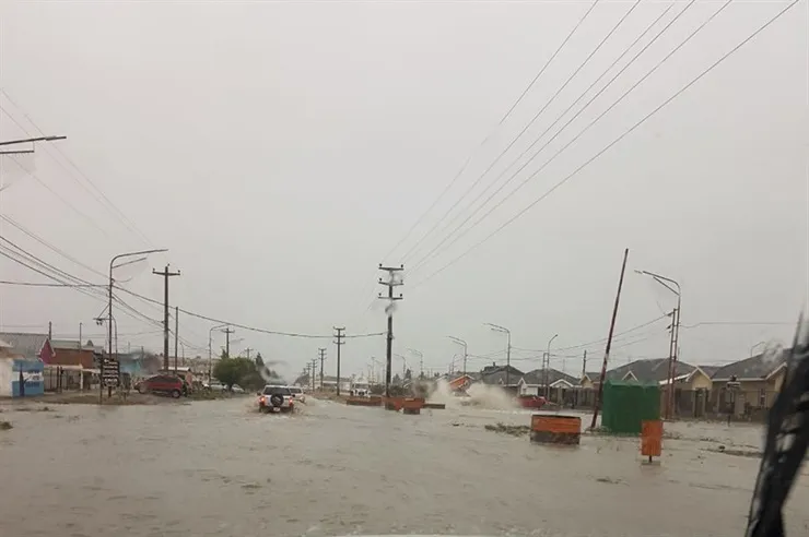 Inundaciones en Rio Gallegos.