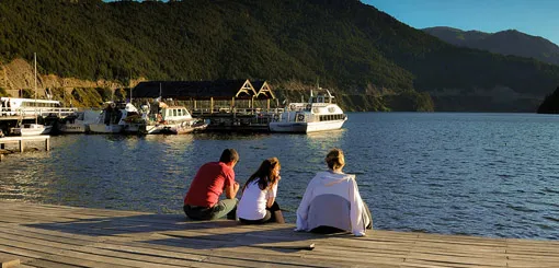 La playa de San Martín de los Andes