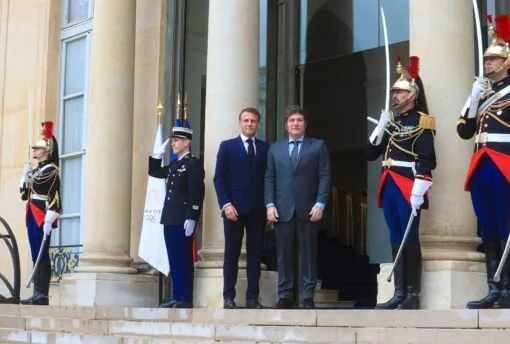 Javier Milei se reunió con Emmanuel Macron a pocas horas de la inauguración de los Juegos Olímpicos de París